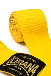 Vendas de boxeo amarillas
