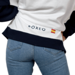 Sudadera de Boxeo Blanca y Azul HOODIE White Blue - Imagen 3